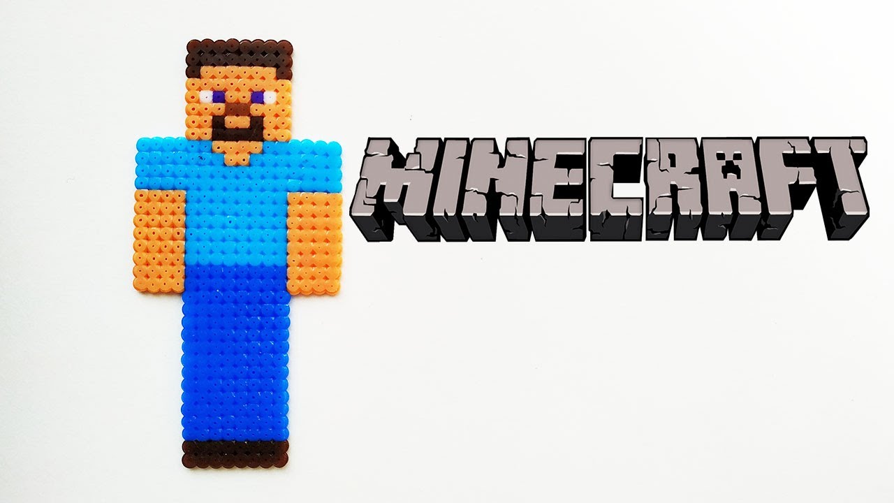 MINECRAFT - Steve /perler beads - YouTube
