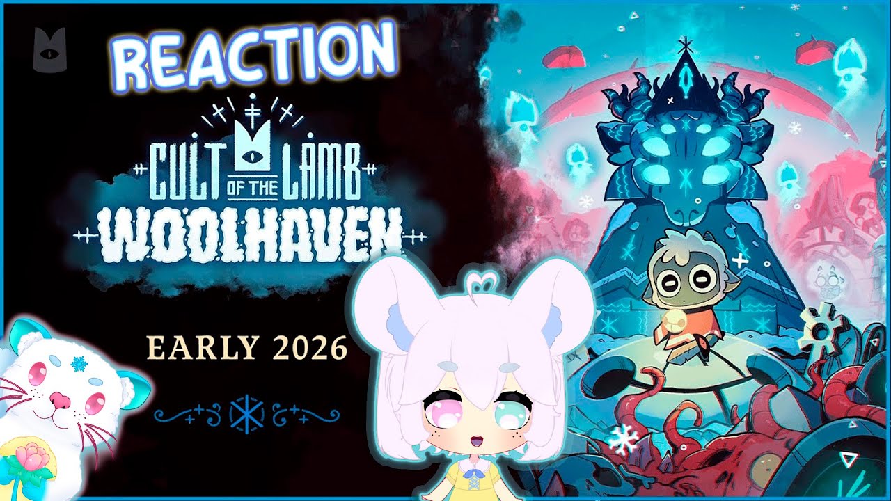 🧭 Cult of the Lamb | Woolhaven Announcement Trailer 🧭 ⦅❄️RitsuNono Predebut Vtuber REACTION ❄️⦆
