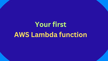 Write your first AWS lambda function with me