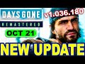 Days Gone Remastered Update 1.036.180 Patch Got a NEW Update in 2025 — Here’s What It Really Means!