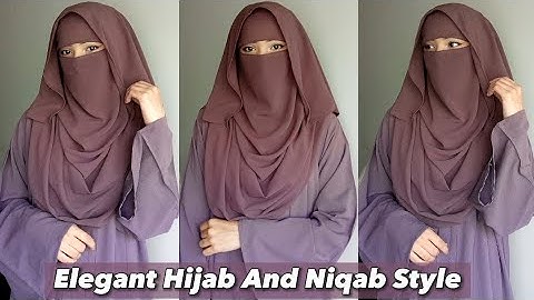 Elegant Hijab And Niqab Style || Easy Full Coverage Hijab Everyday for Summer/Winter