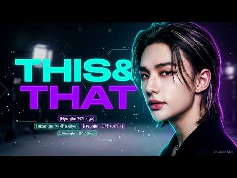 STRAY KIDS THIS&THAT COLOR CODED LYRICS #skz #kpop #thisandthat #lyrics #fyp #like #sub #viral