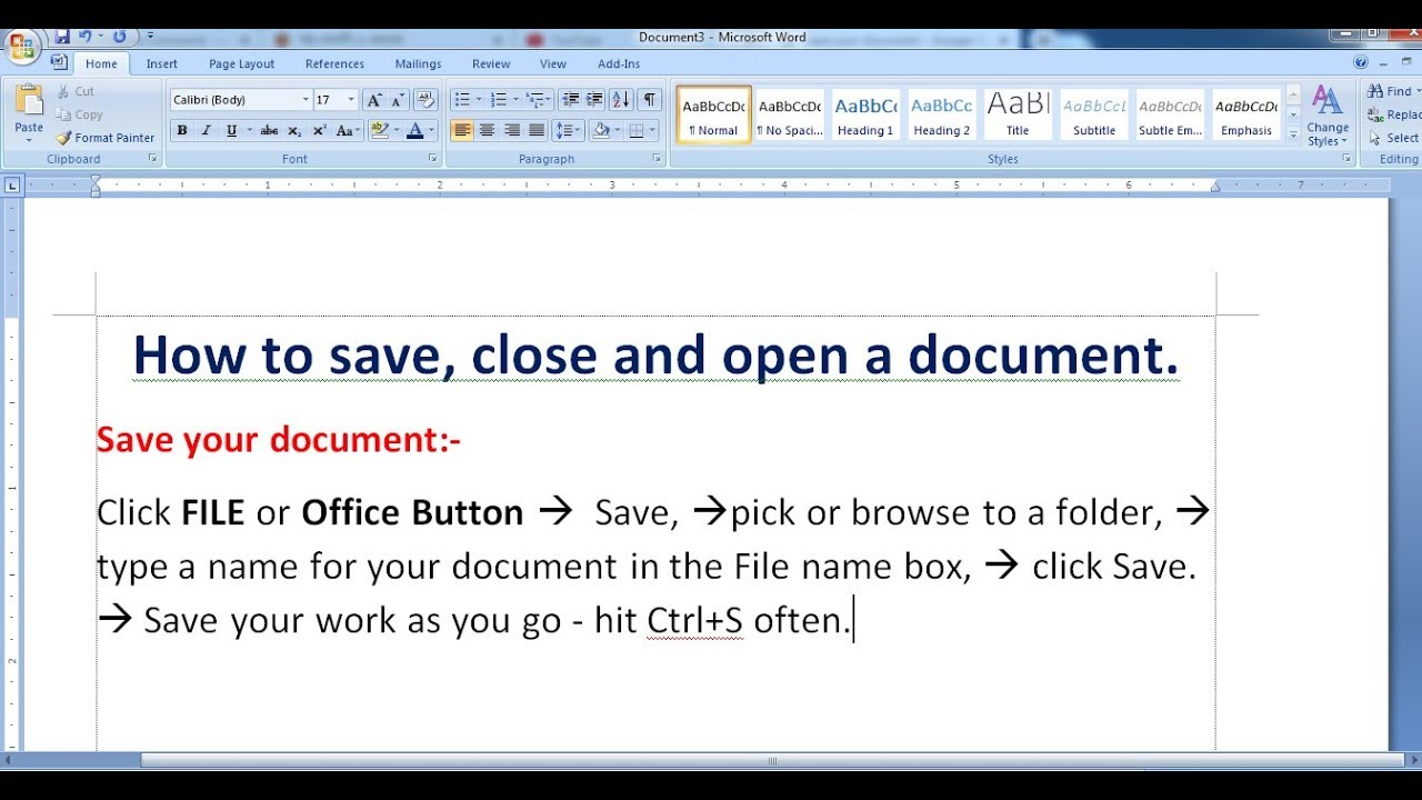 word closed without saving document