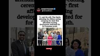 T.I. & Tiny Just Opened Affordable Housing for Homeless Youth – Ribbon Cutting Ceremony#viralshorts