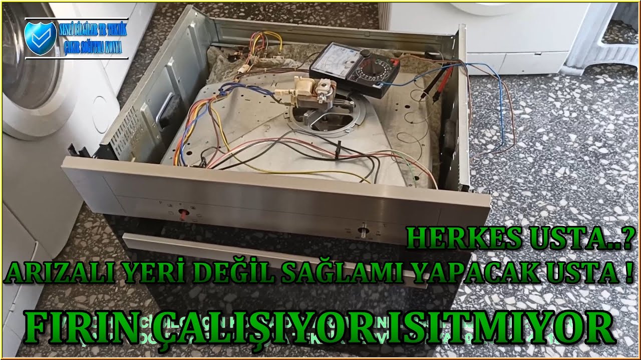Arçelik Ankastre Fırın Çalışıyor ISITMIYOR ! Arıza Nerede Taze Usta NE Demiş !- Çakır Soğutma Konya
