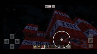 I made spider with tnt and destroy it😊😅 # Minecraft