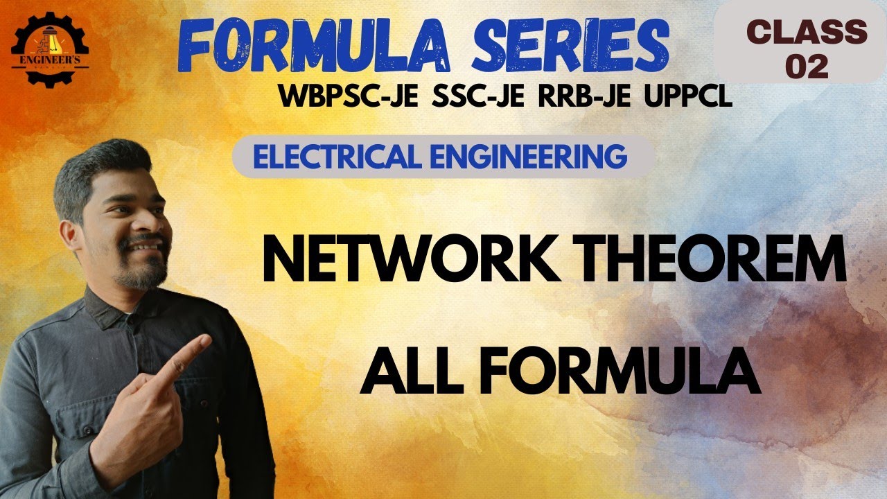 WBPSC-JE (EE) 2023 | FORMULA SERIES (class 02) |  NETWORK THEOREM  | 