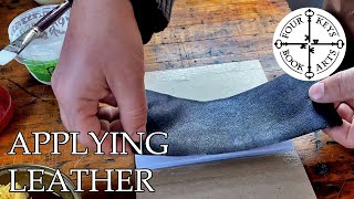 Making A Handmade Book - Part 4 - Paring & Applying Leather