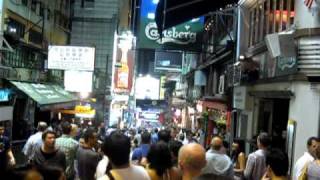 Crazy nightlife in lan kwai fong, hong kong