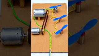 Amazing😱🔥 DC Motor Electricity Experiment! #diya #dcmotor #creative #shorts #lifehacks #viralshorts