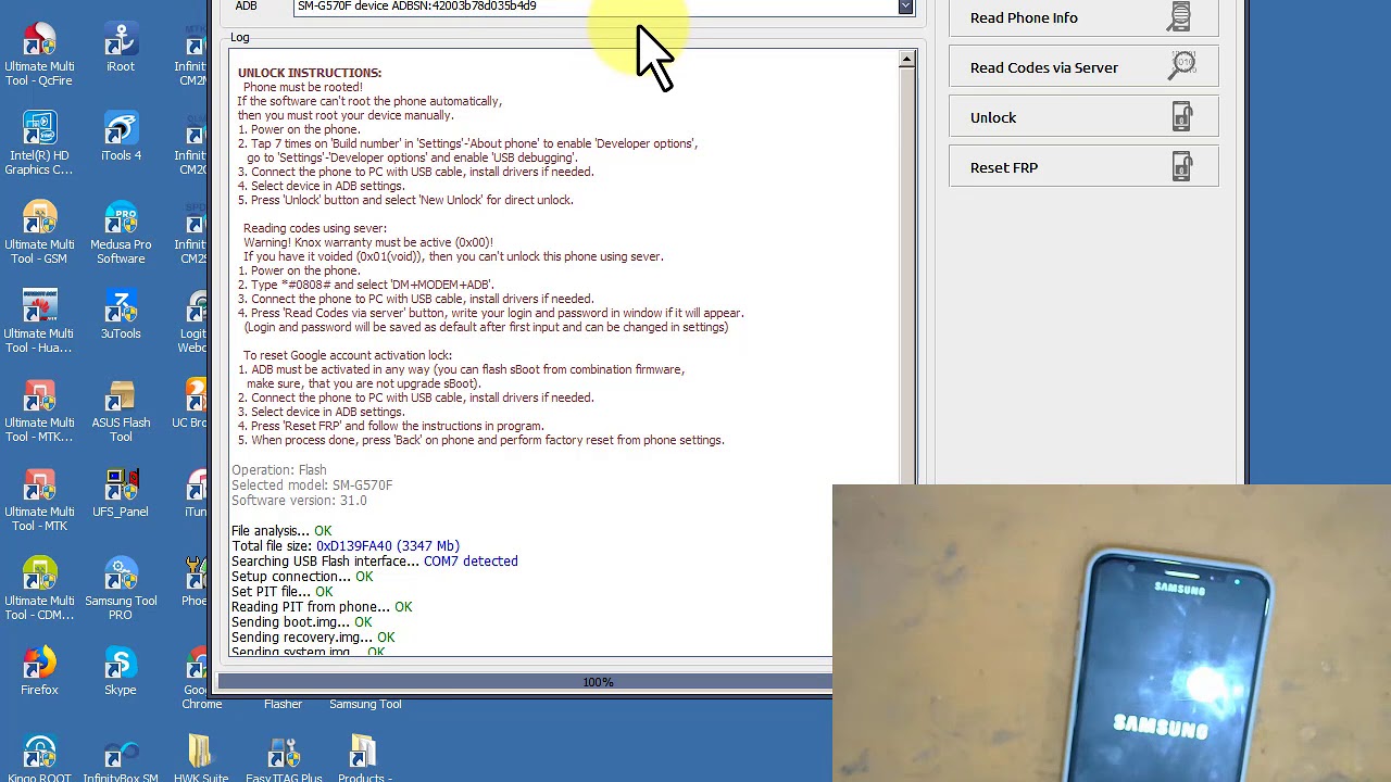 unlock error try downgrade modem if possible g570f 100% tested me update 2018