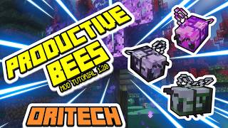 EP 8 -  Oritech Bees - Minecraft Productive Bees Mod Tutorial ATM10 6.0 Oritech 1.0.0
