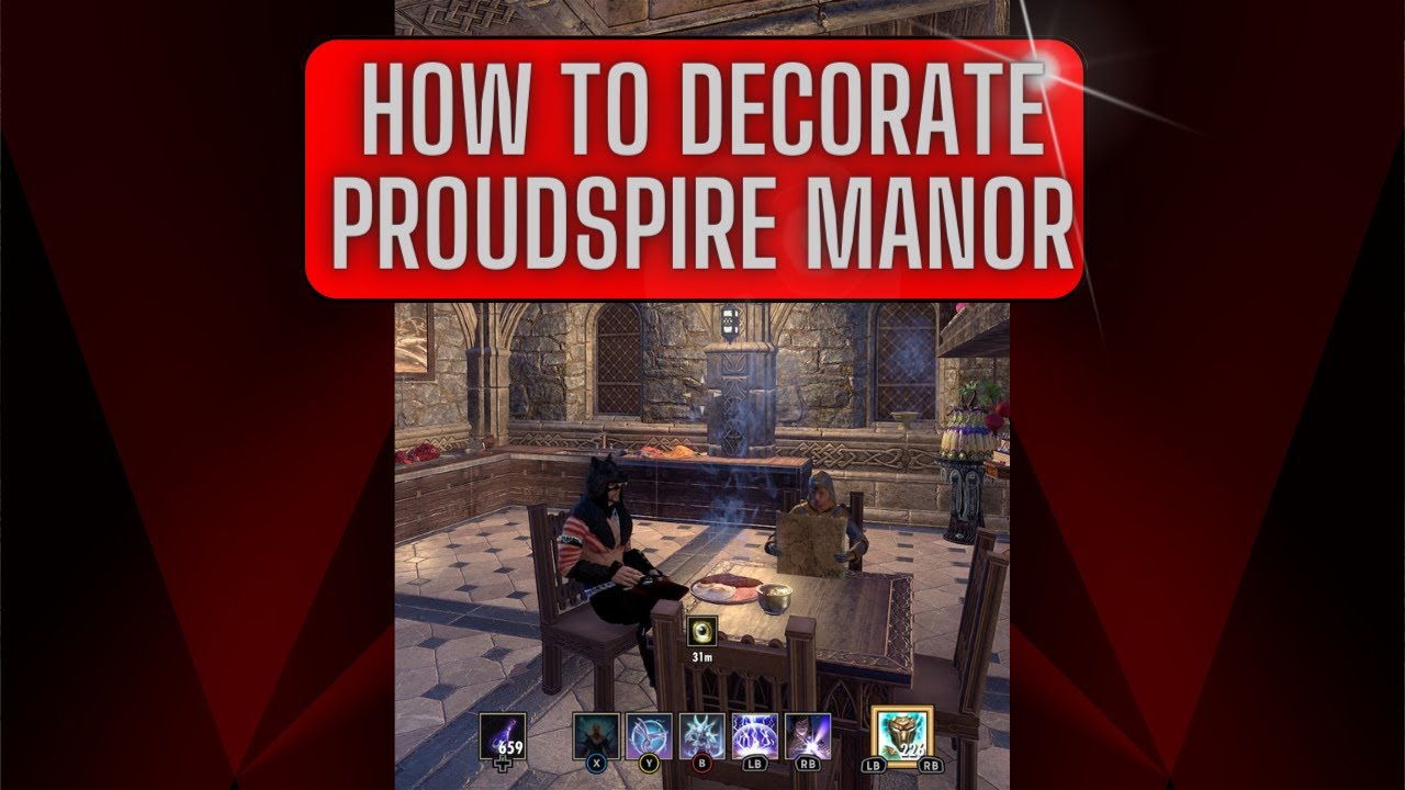 How to Decorate Proudspire Manor ESO House Tour YouTube