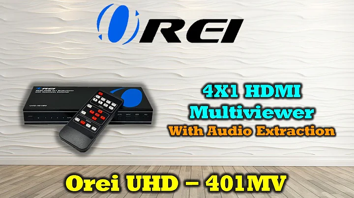 OREI 4K Multi HDMI Viewer Quad 4 in 1 Out Switcher 4 Ports Seamless IR Remote Support 4K (UHD-401MV)