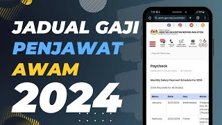 Jadual Pembayaran Gaji Penjawat Awam 2024 | Tarikh Bayaran Gaji Kerajaan Malaysia