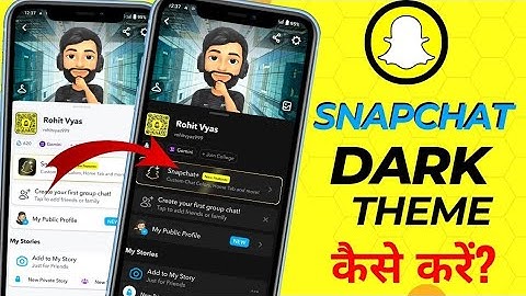 How To Get Dark Mode On Snapchat (iPhone & Android) | Snapchat me dark mode kaise on kare | 
