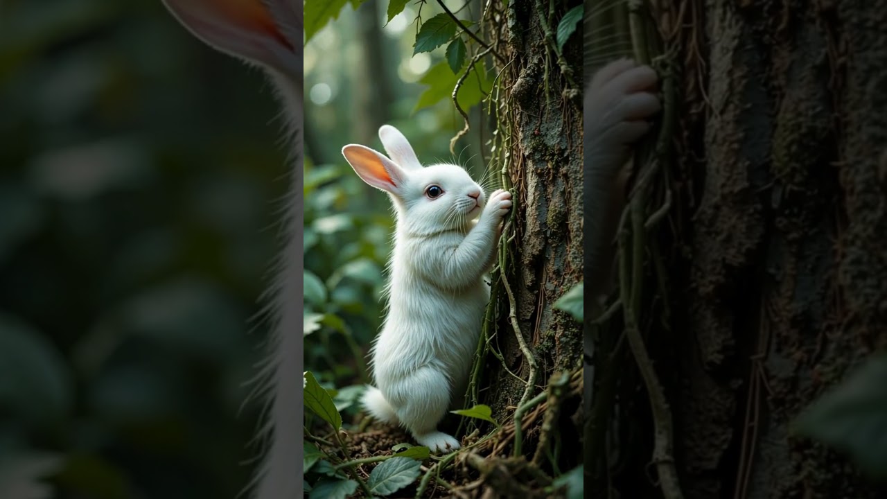 Brave Rabbit Saves Cat in Unexpected Rescue!