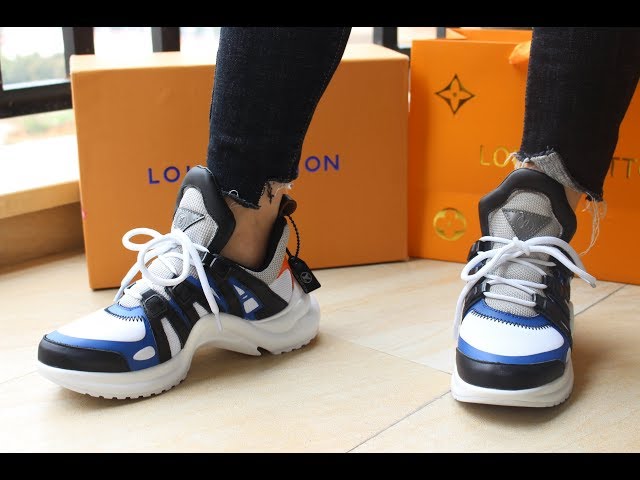 Louis Vuitton Archlight (Silver SS18) sneakers unboxing and men's try-on 