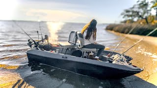 FULL TOUR of My Mini Pontoon Boat Build | Pond Prowler Modifications