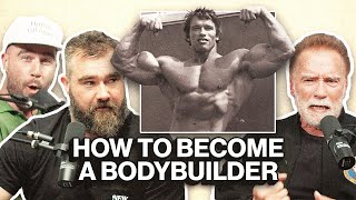 Arnold Schwarzenegger teaches Jason and Travis bodybuilding 101 lessons