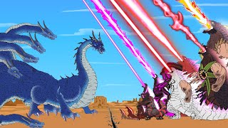 EVOLUTION OF MIZUNOENO DRAGON vs GODZILLA ATOMIC BREATH: Size Comparison / ANIMATION [2024]