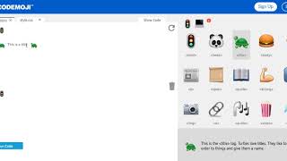 Building Html Page Via Codemoji