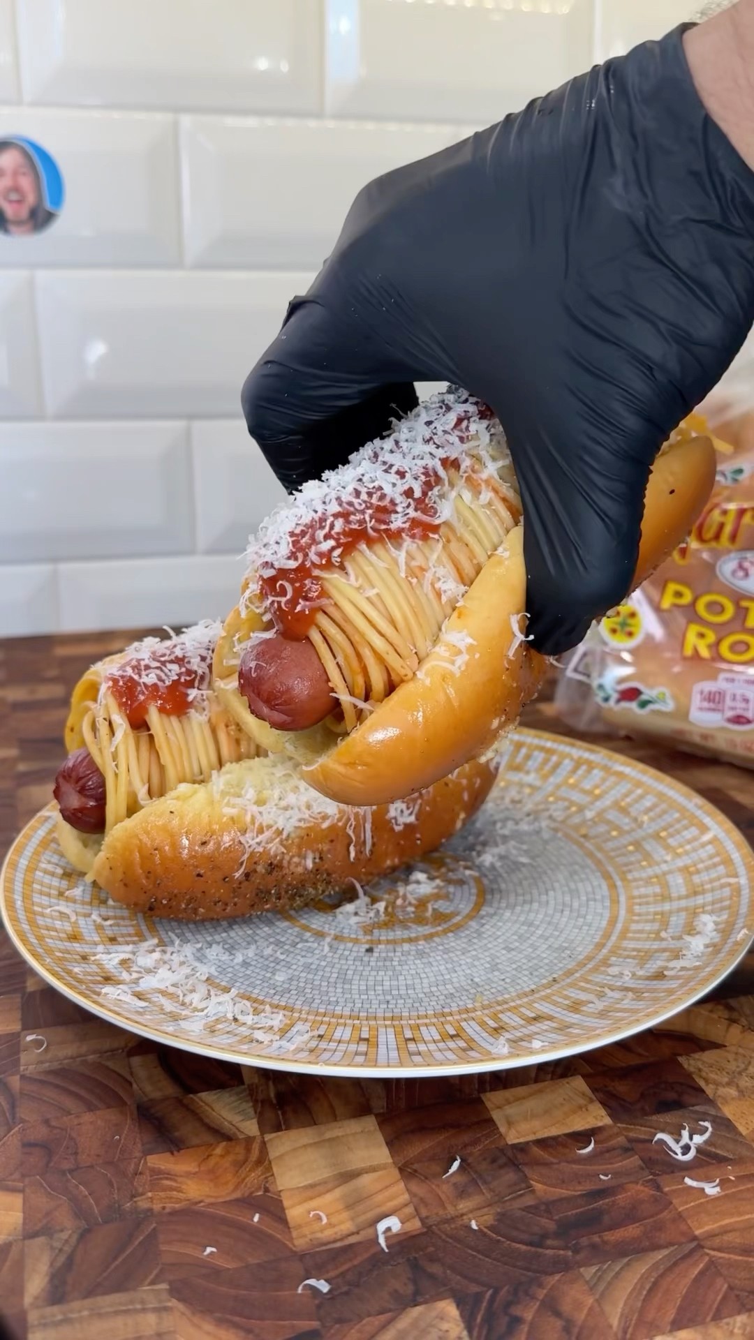 Spaghetti Hotdogs ? #shorts