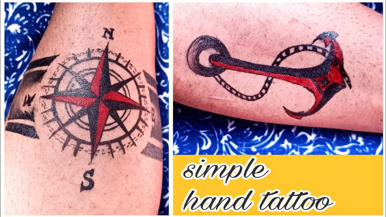 simple tattoo design / tattoo with pen / pen tattoo / easy pen tattoo