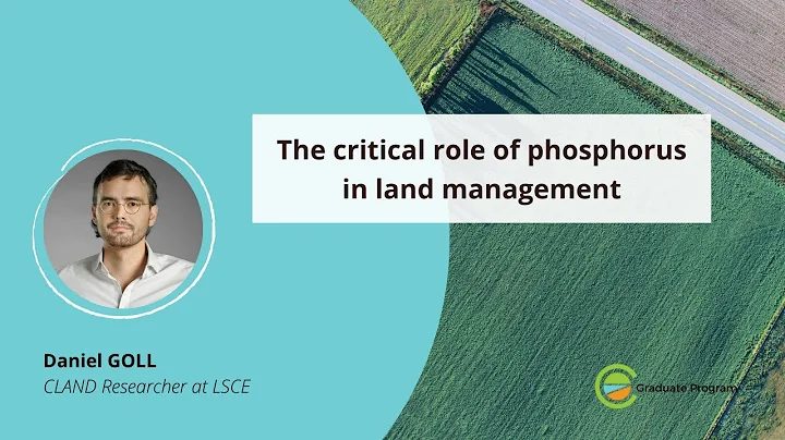 The critical role of phosphorus in land management...