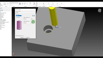 31 Preparación para taladrar y abocardar desde su centro con Powermill