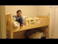 二段ベッドに4歳児を寝させる方法。 の動画、YouTube動画。