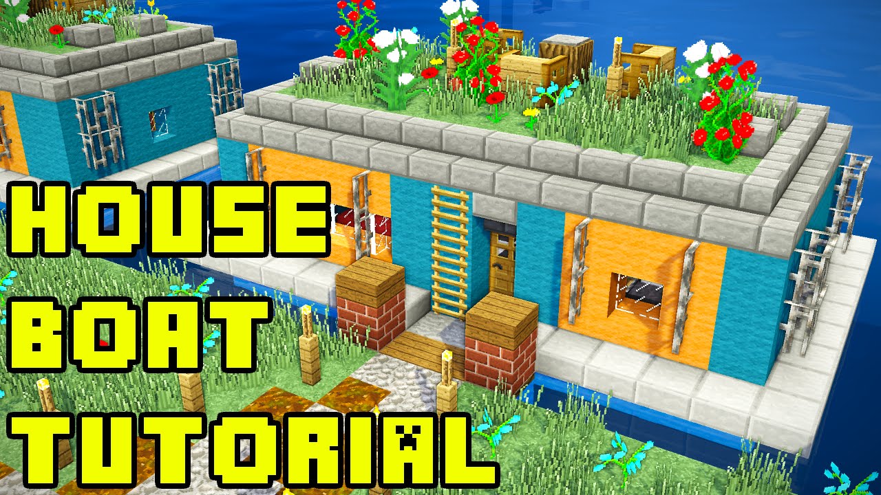 Minecraft Boat House Tutorial (How to Build) - YouTube
