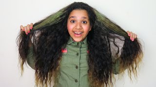 شفا أزالت ظفائرها الملونة  ! REMOVING MY BOX BRAIDS