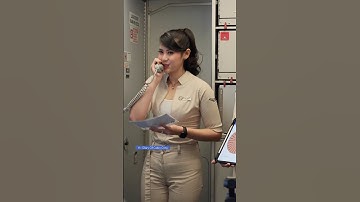 Pramugari Cantik Super Air Jet Lagi Announcement Dalam Pesawat 🥰🥰🥰💪💪