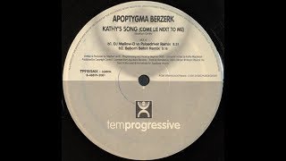{Vinyl} Apoptygma Berserk - Kathy&#39;s Song (Come Lie Next To Me) (Beborn Beton Remix)
