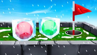 GOLF IT But EVERYTHING Is FROZEN! (Troll Map)