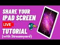 Streamyard tutorial: How to share your iPad screen on a live stream (Screenshare iPad screen live)