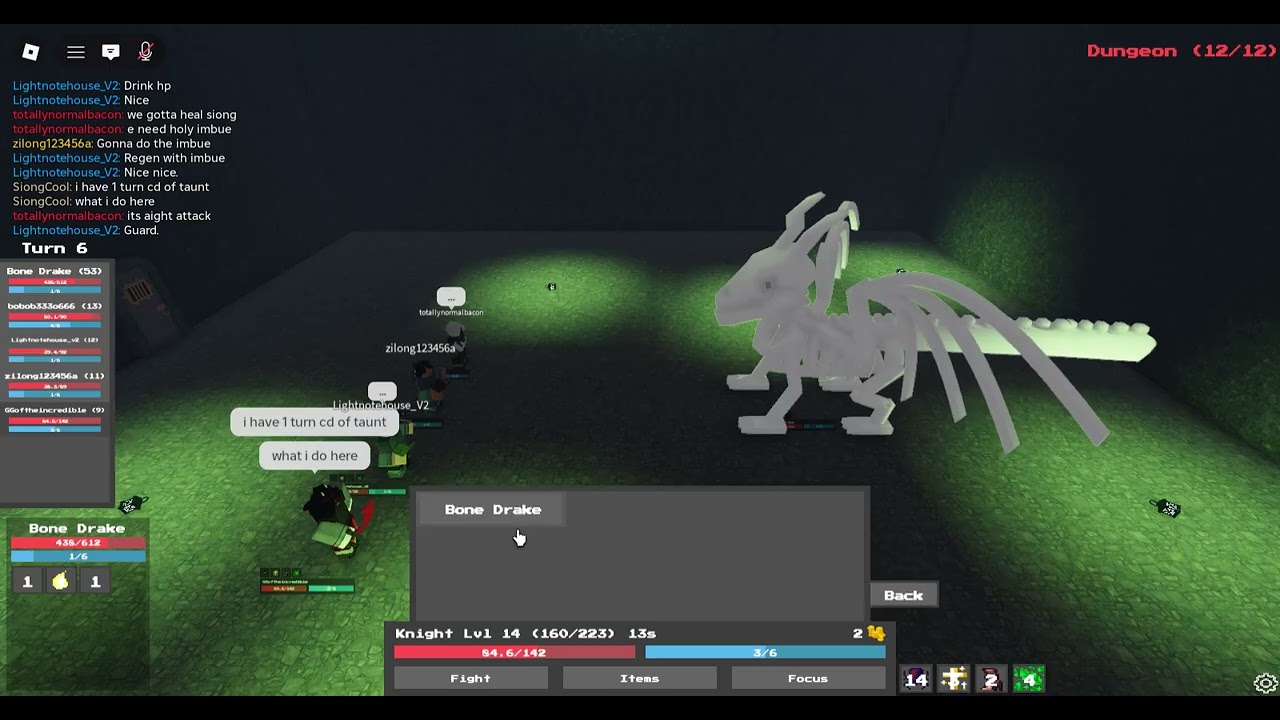 [Roblox] My First Time Fighting the Bone Drake in An Average Campaign!!!