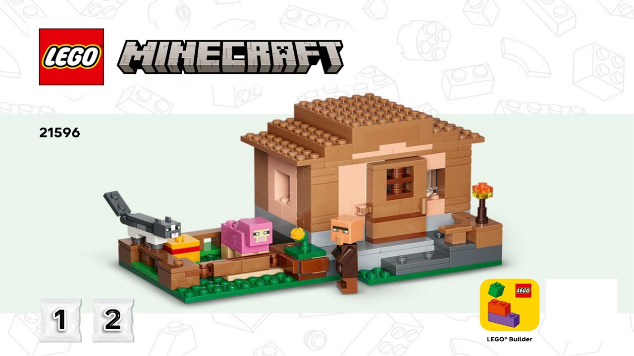 Minecraft - Evoker Village Attack - Minifig-scale LEGO instructions