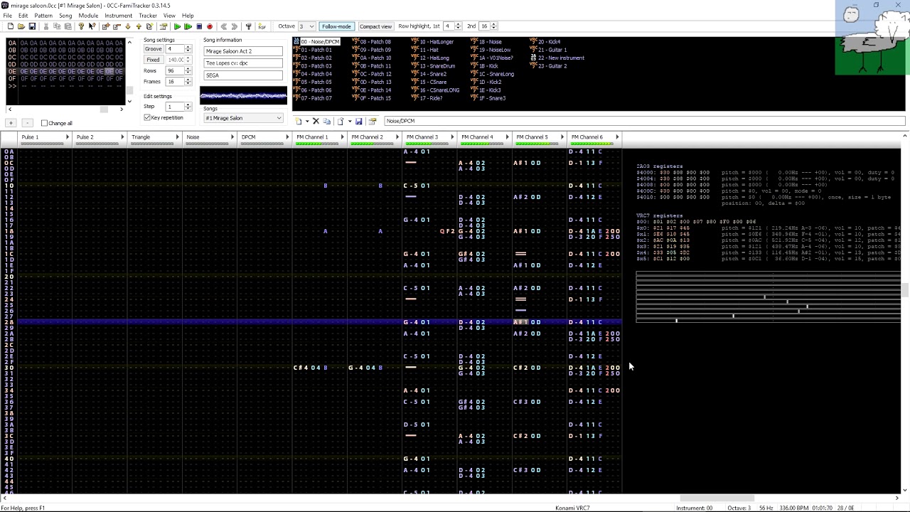 Mirage Saloon Act 2 - Sonic Mania [2A03 + VRC7, 0CC-FT]