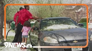Colorado community deals with piles of hail after major storm Thursday