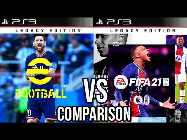 eFootball PES 22 Vs FIFA 21 PS3 