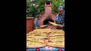 Long Pizza at Home#country #countrylife #village #asmr