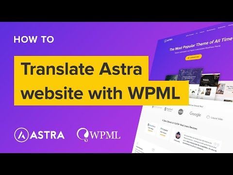 How to translate your Astra website with WPML (The fastest way)