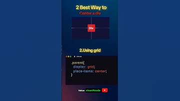 cleanNcode for Center div🎉#html #css #javascript #frontend #coding #shortsfeed #education #webdesign
