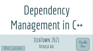 Celebrity Dependency Management in C++ - Patricia Aas - NDC TechTown 2021 Profile