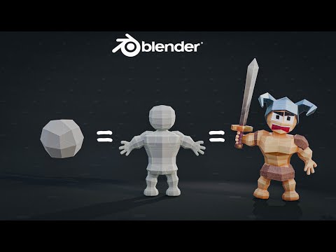 Create 3d Game Characters Easy | Blender Tutorial
