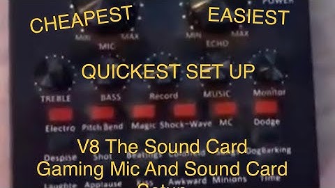 EASIEST Setup Of V8 The Sound Card On PS5 | CHEAP Sound Card And Mic Setup | Cheap-Simple-Effective