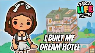 I BUILT MY DREAM HOTEL 🔥😱 || TOCA BOCA LIFE STORY screenshot 2
