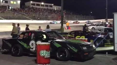 8-12-2017 Huntsville Speedway Baby Grand Race.  Winner Ronnie Binkley.